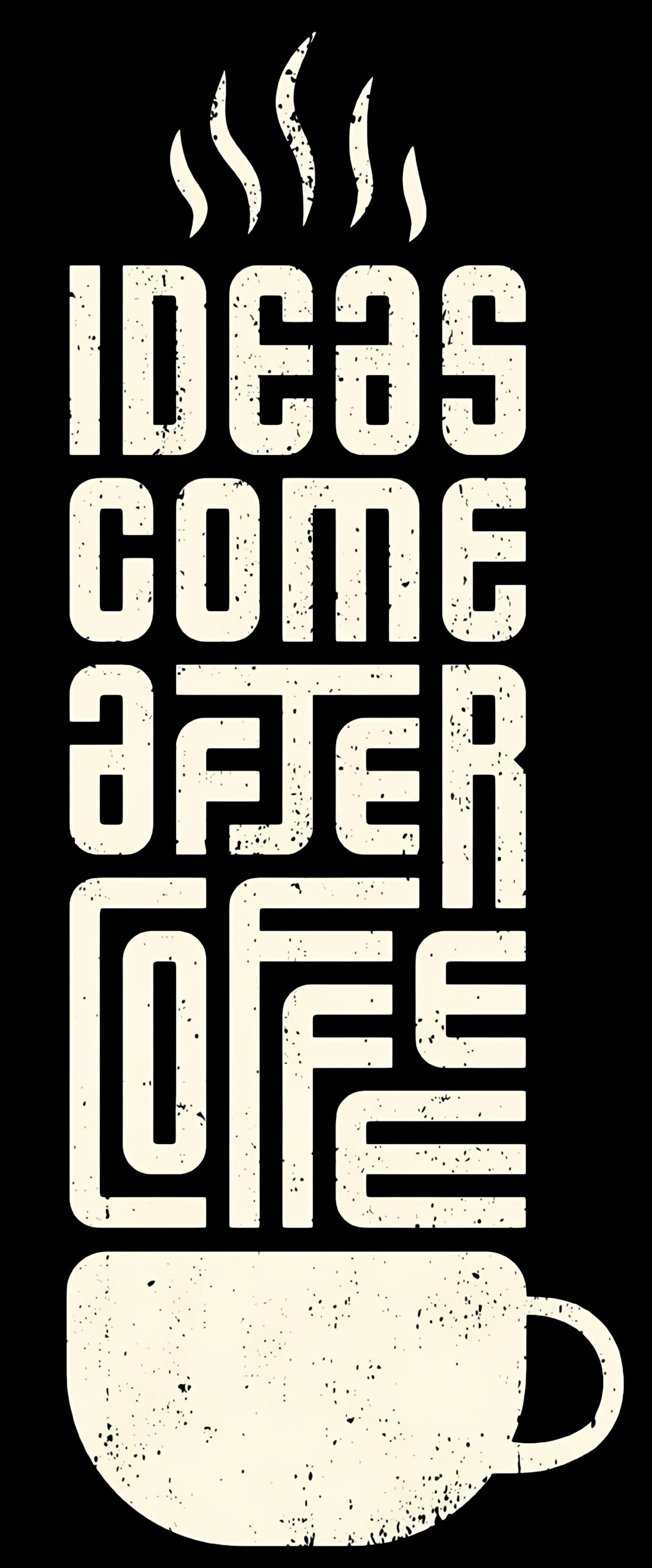 Ideas After Coffee T-Shirt India | Startup Gift Creative – detail view