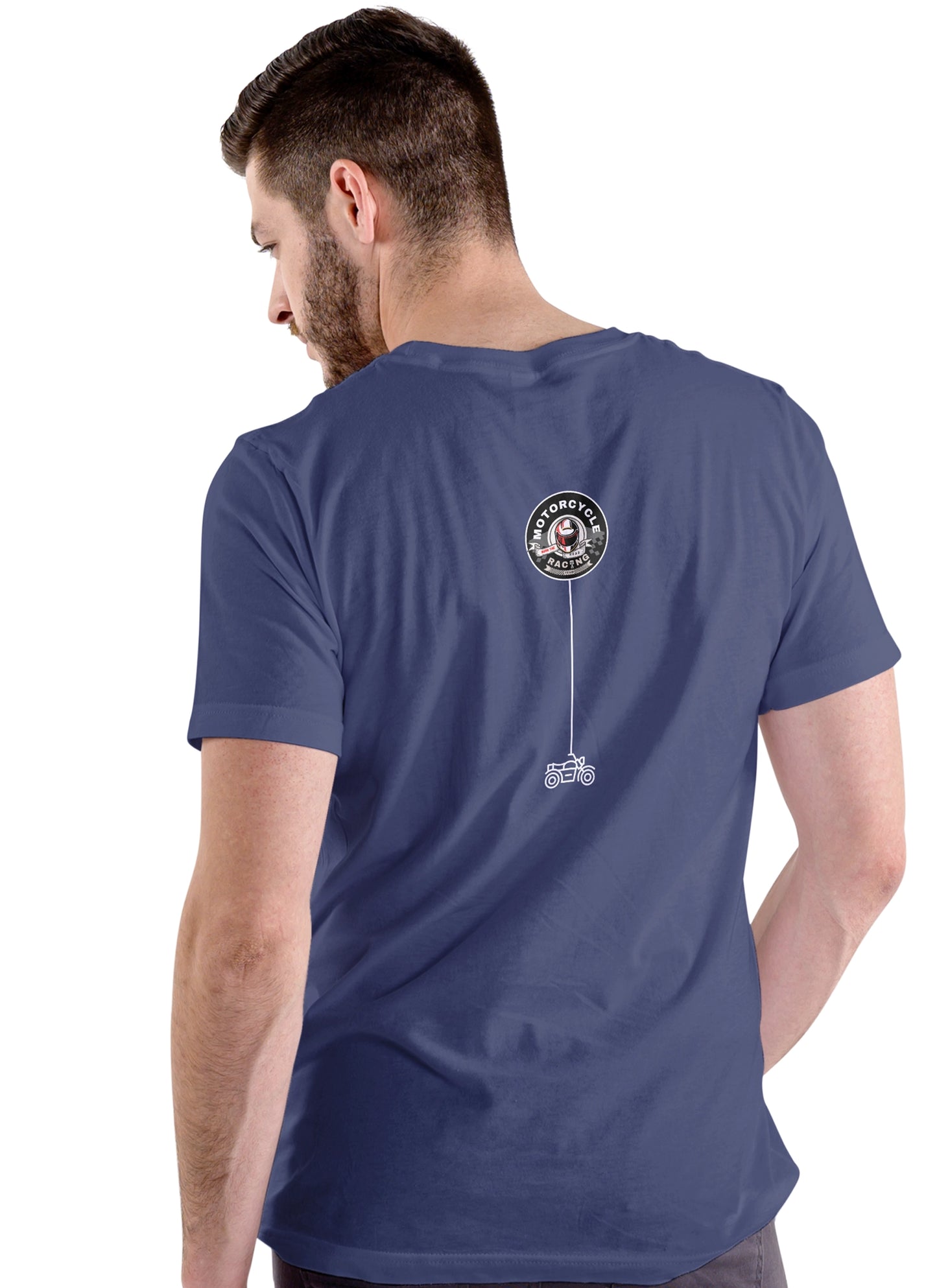 Unleash The Fury Biker T-Shirt India | Front Back Print – lifestyle view