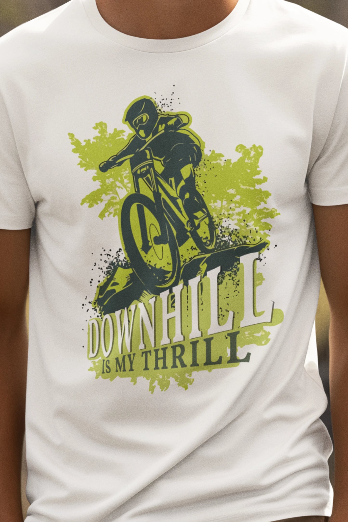 Downhill is My Thrill MTB T-Shirt India | Cyclist Tee | Trendjee