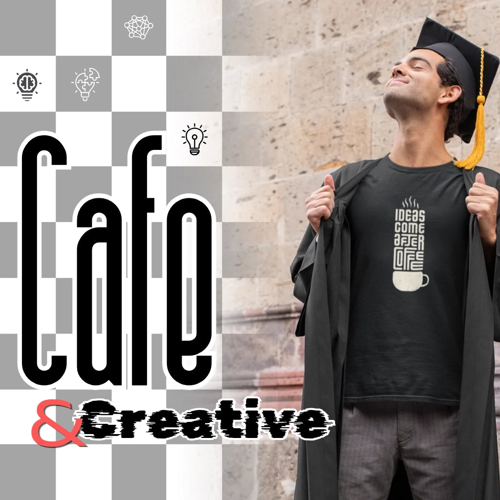 Coffee entrepreneur creative graphic tees - Cafe Creative Collection - Startup gifts