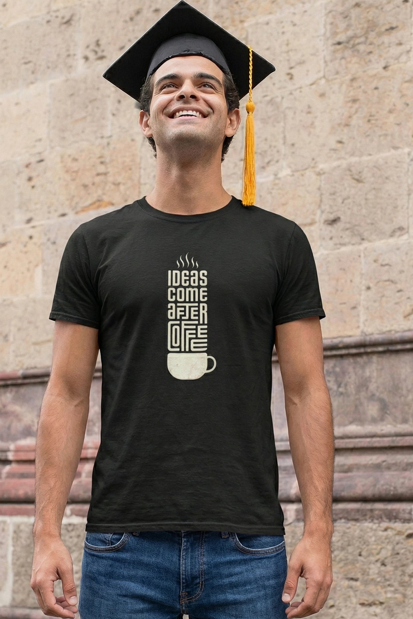 Ideas After Coffee T-Shirt India | Startup Gift Creative | Trendjee