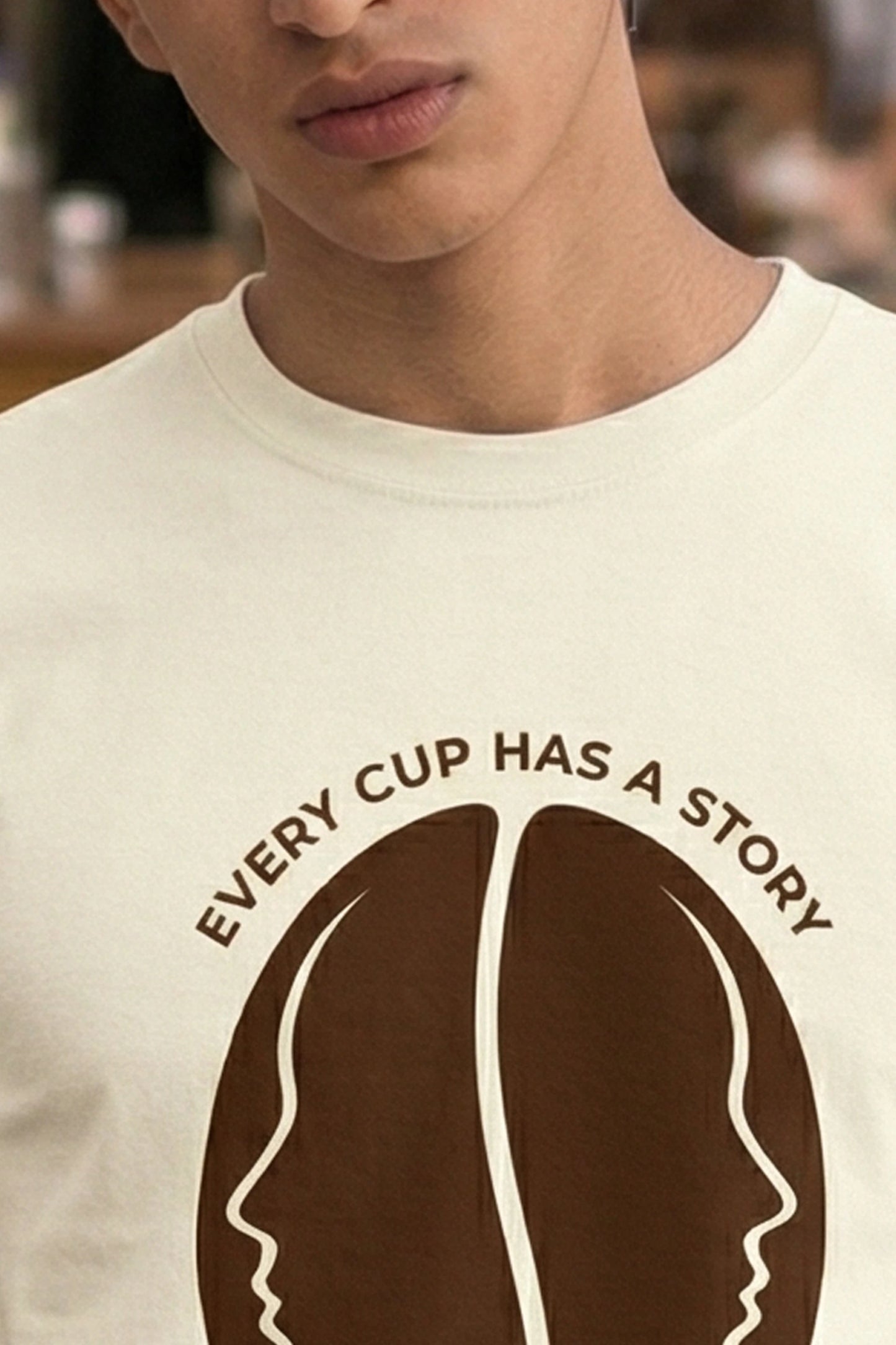 Every Cup Has a Story T-Shirt India | Cafe & Creative | Trendjee