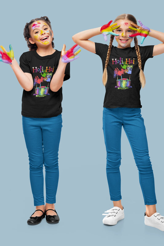 Colour Bucket-Kids Crew NecK