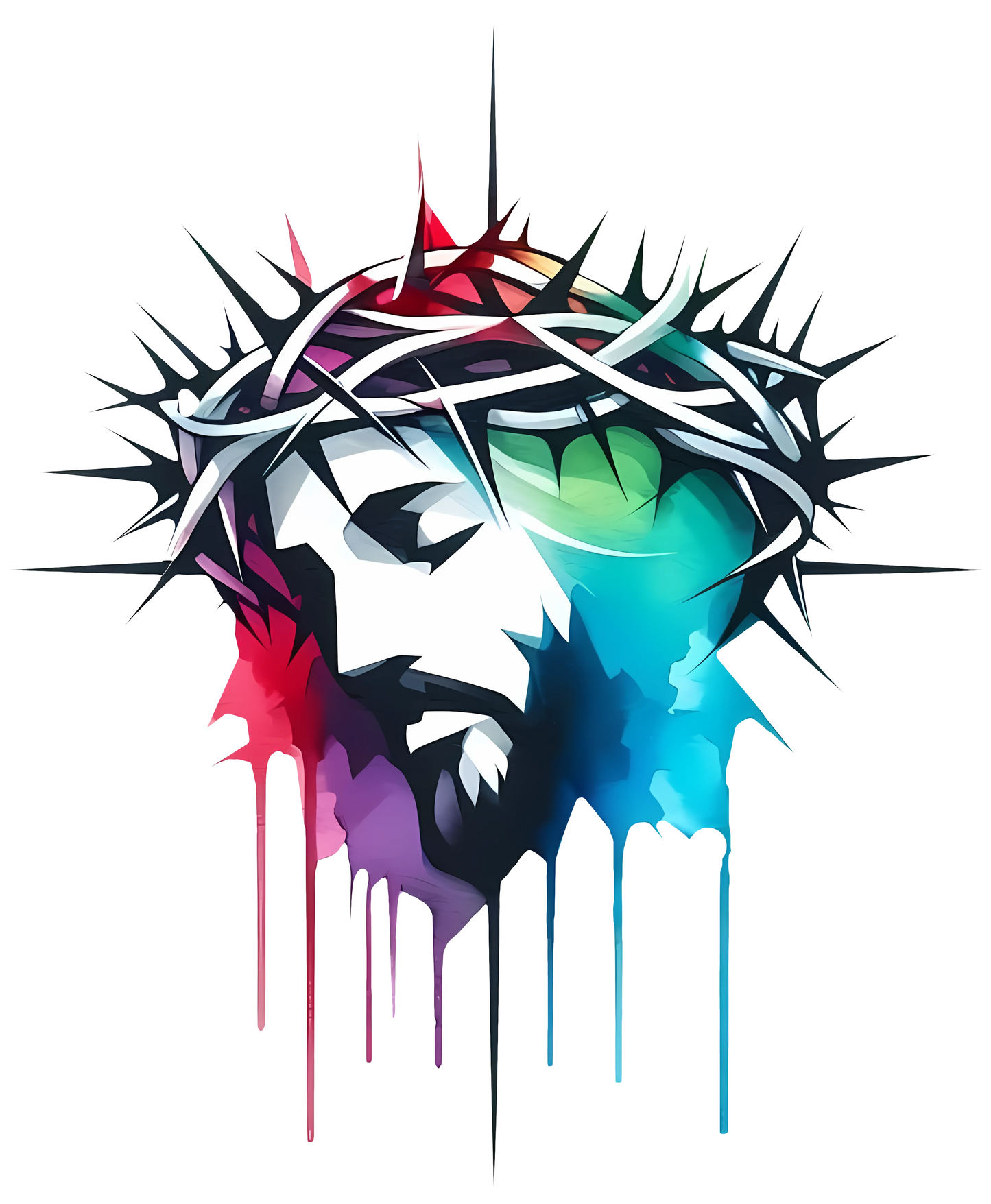 Jesus Crown of Thorns T-Shirt India | Divine Stories – back view